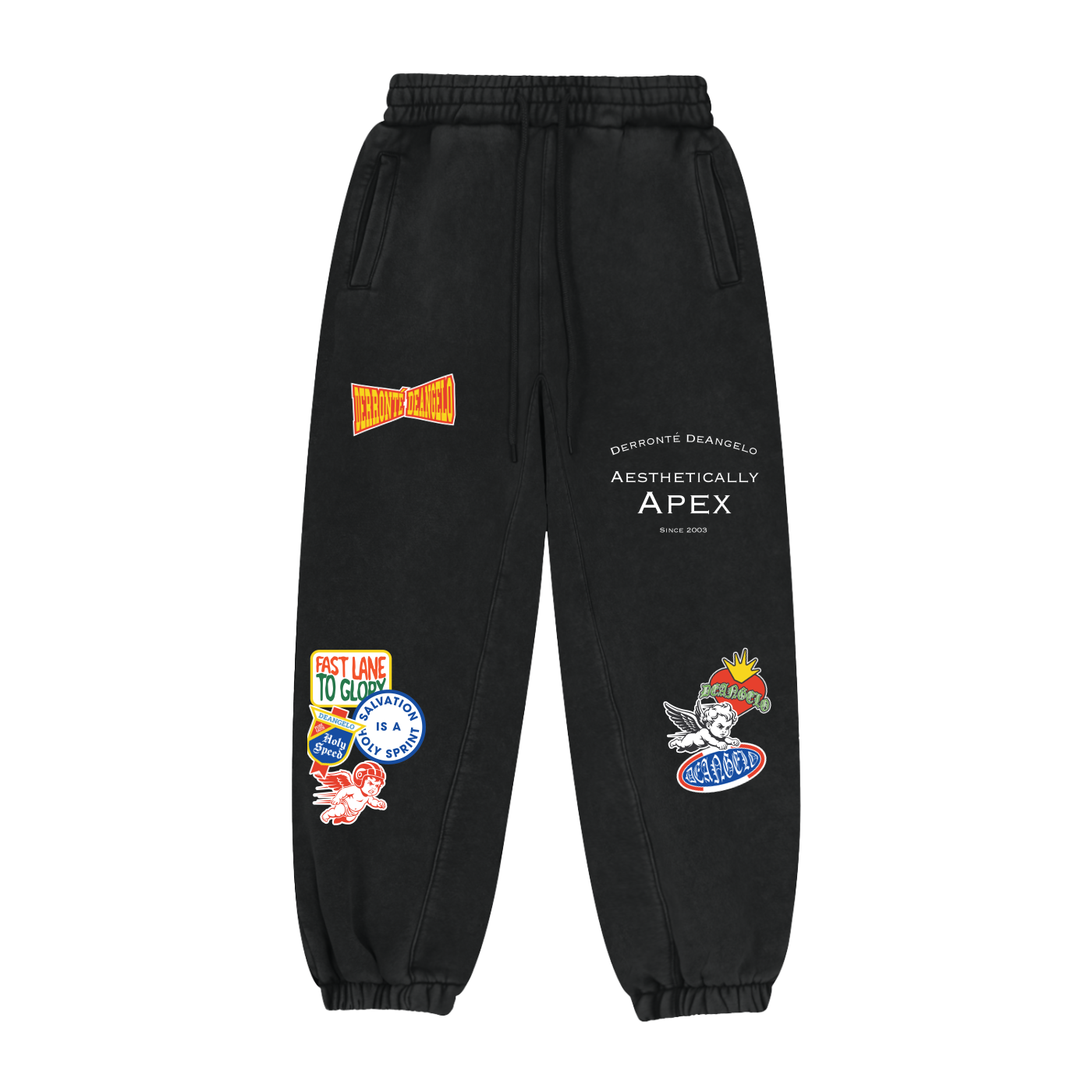 Patchwork Jogger Sweatpants