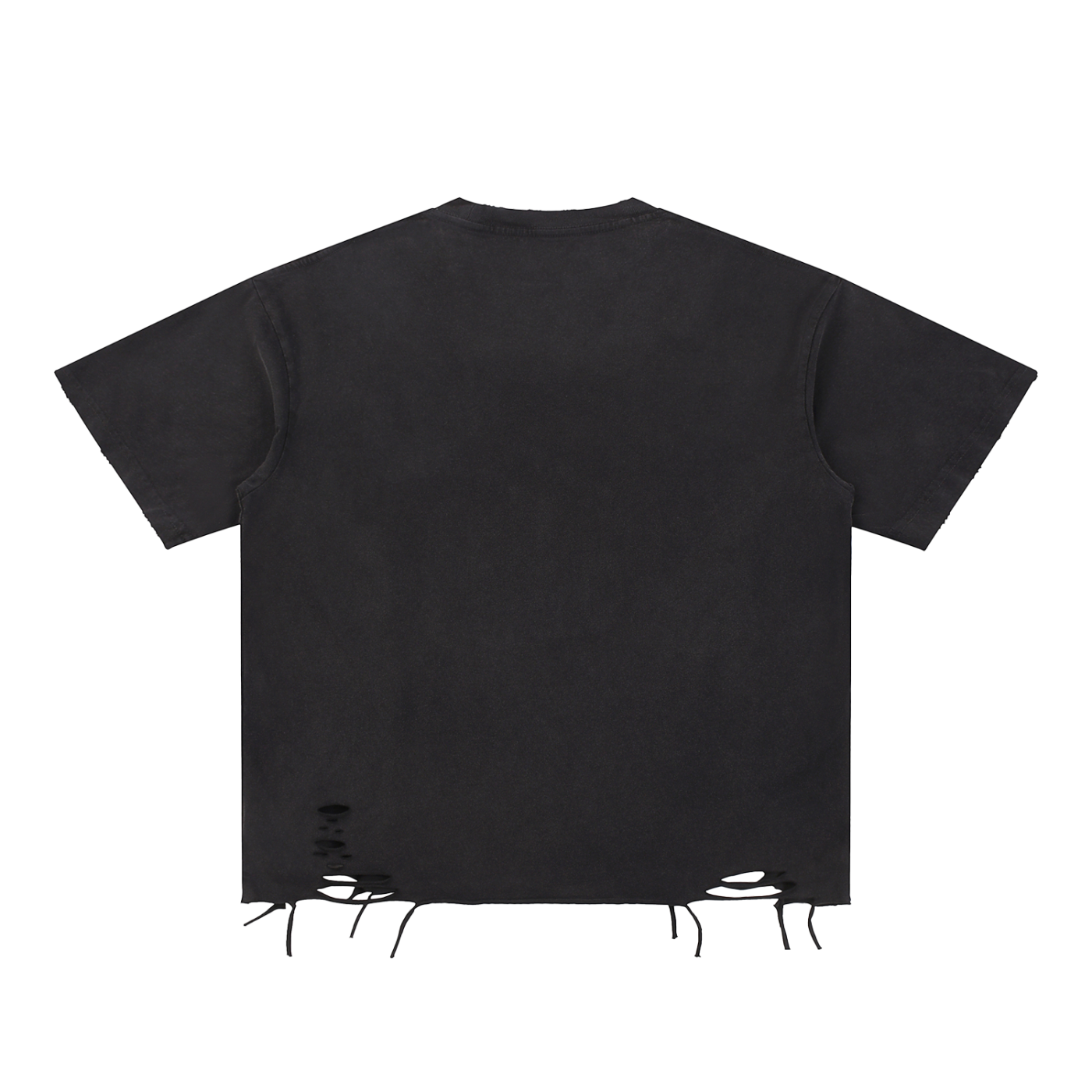 Screaming lady Snow Washed Raw-Hem T-Shirt