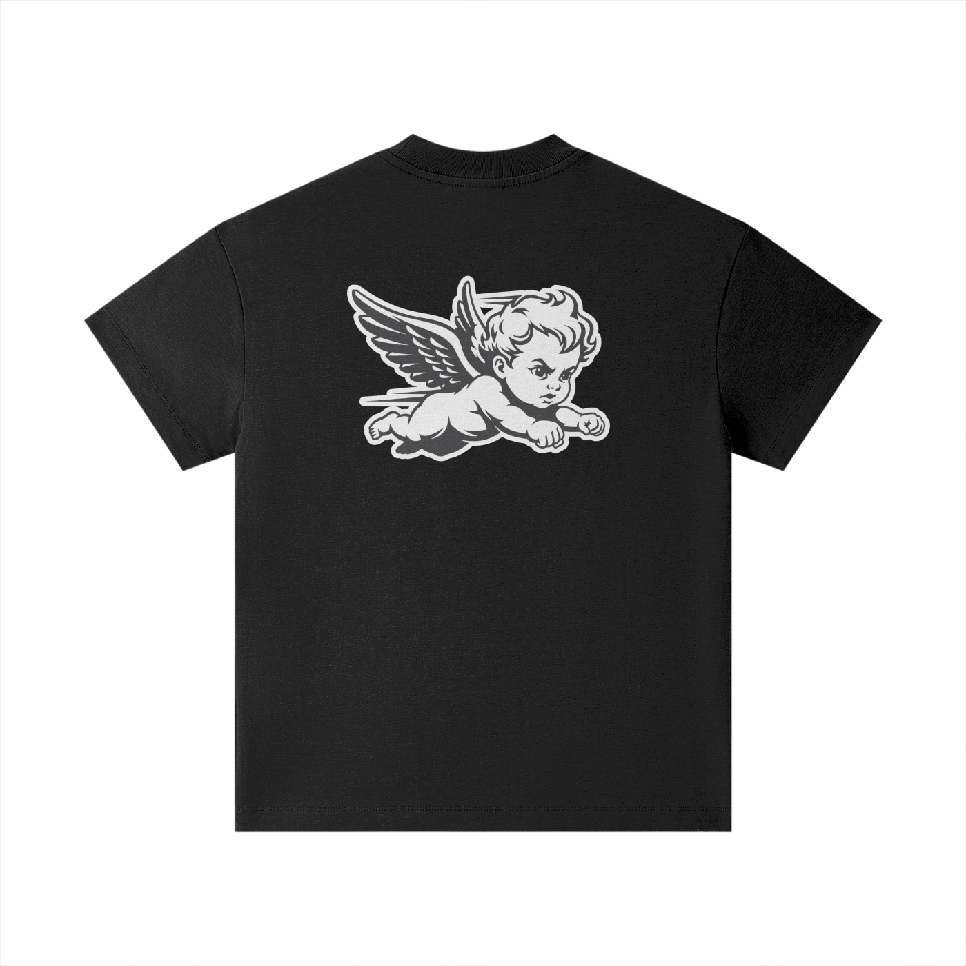 Kids flying Angel tee (black)