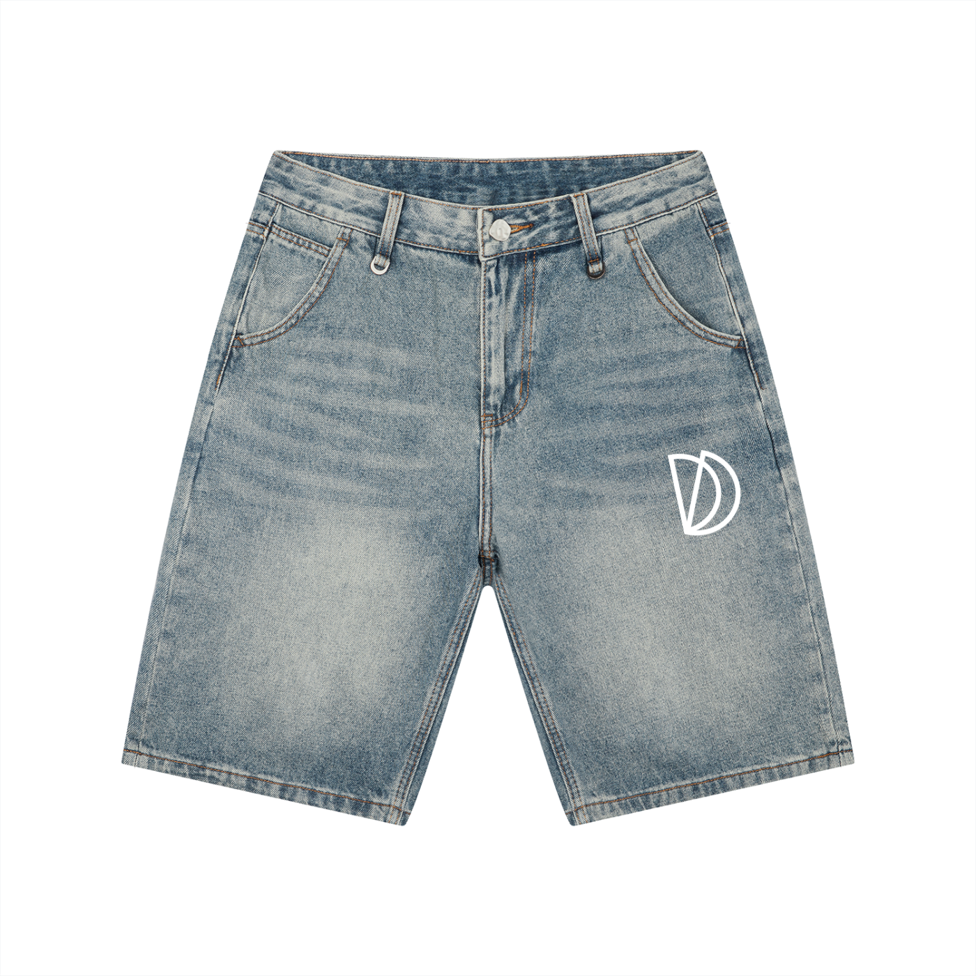 Men's Vintage Wash Denim Shorts